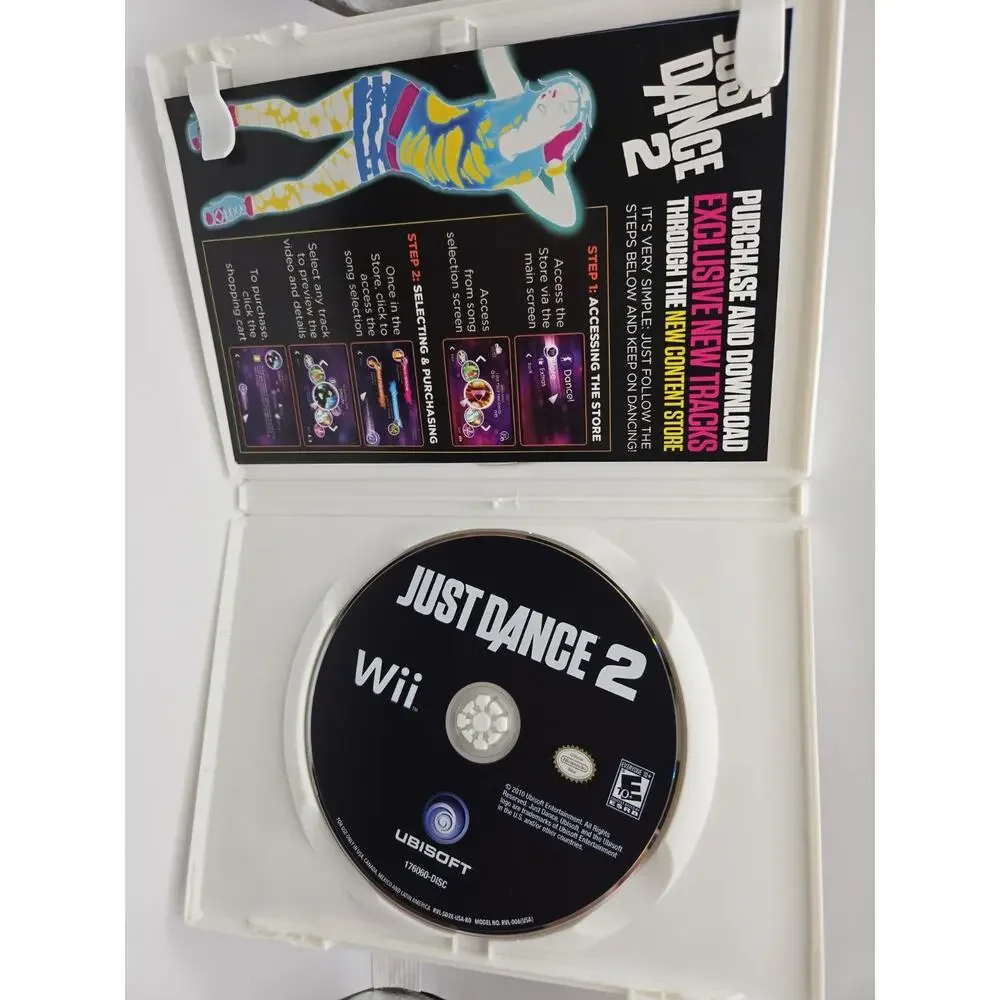 Ubisoft Just Dance 2 Nintendo Wii 2010 Complete w/ Manual E10+ NTSC-U/C